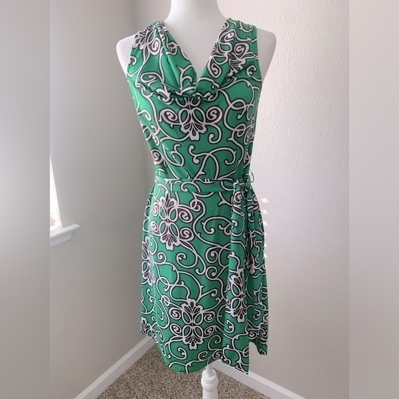 INC International Concepts Dresses & Skirts - INC International Concepts Dress Size Small Color Green, White and Black